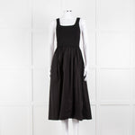 Theory Black Stretchy Top Sleeveless Dress