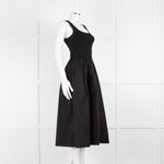 Theory Black Stretchy Top Sleeveless Dress