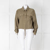 Rino & Pelle Khaki Blouse Jacket With Gold Buttons