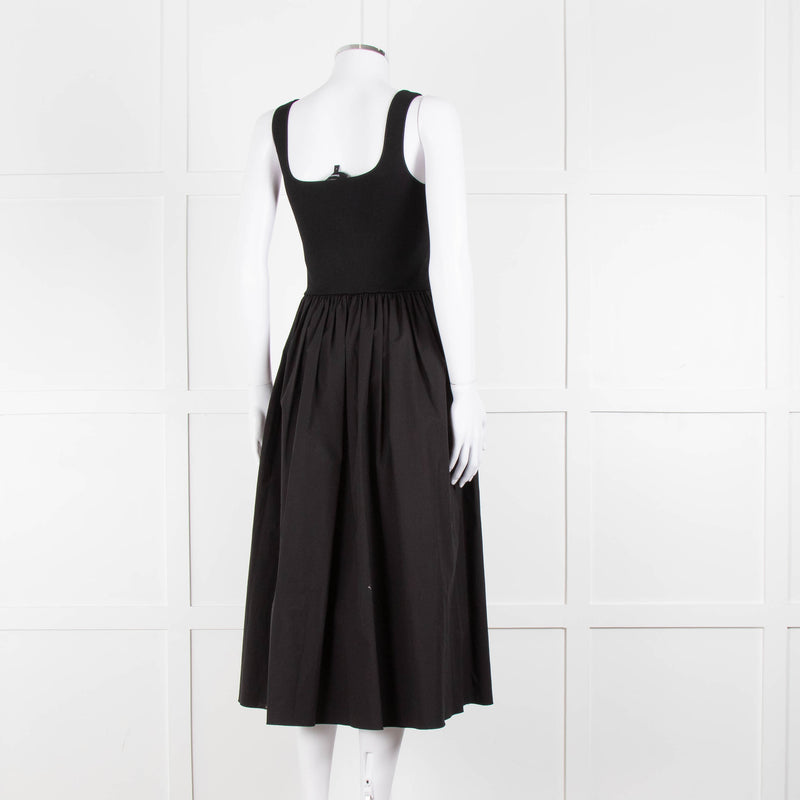 Theory Black Stretchy Top Sleeveless Dress
