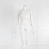 Rag & Bone White Leather Halter Neck Top