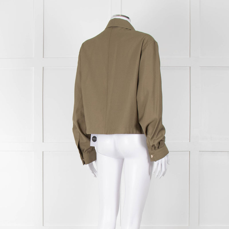 Rino & Pelle Khaki Blouse Jacket With Gold Buttons