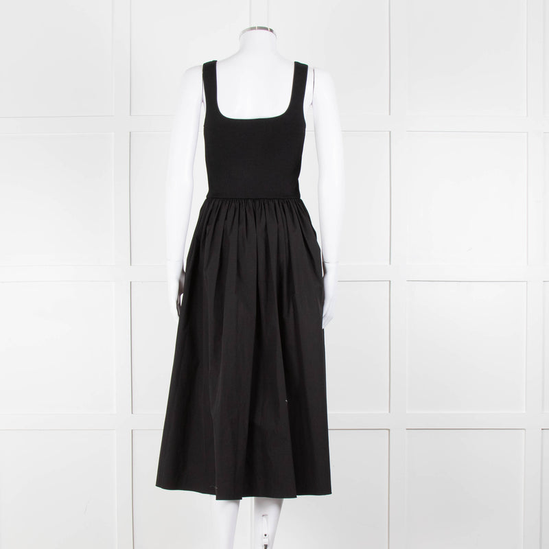 Theory Black Stretchy Top Sleeveless Dress
