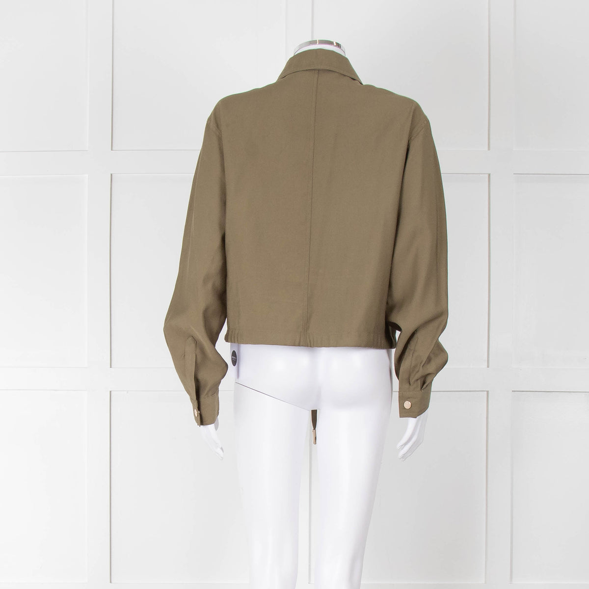 Rino & Pelle Khaki Blouse Jacket With Gold Buttons