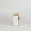 Bottega Veneta White Woven Intrecciato Casette Pochette with Chain Strap