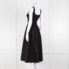 Theory Black Stretchy Top Sleeveless Dress