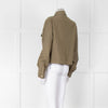 Rino & Pelle Khaki Blouse Jacket With Gold Buttons