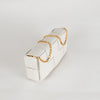 Bottega Veneta White Woven Intrecciato Casette Pochette with Chain Strap