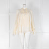 Zimmermann Cream Fringe Swing Blouse