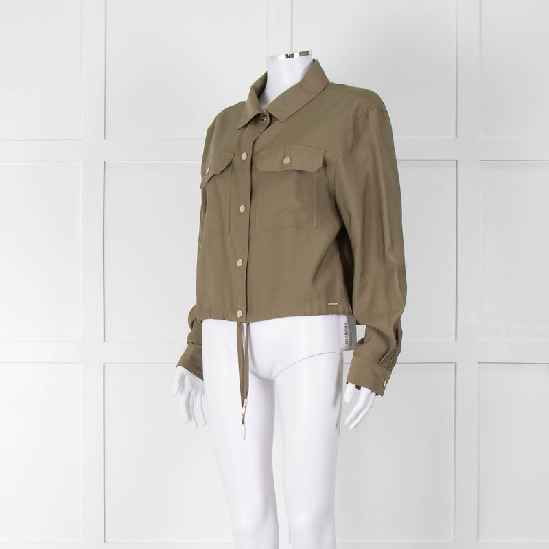 Rino & Pelle Khaki Blouse Jacket With Gold Buttons