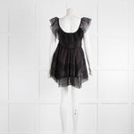 Charo Ruiz Black Lace Mini Dress