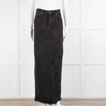 Raey Black Denim Long Pencil Skirt