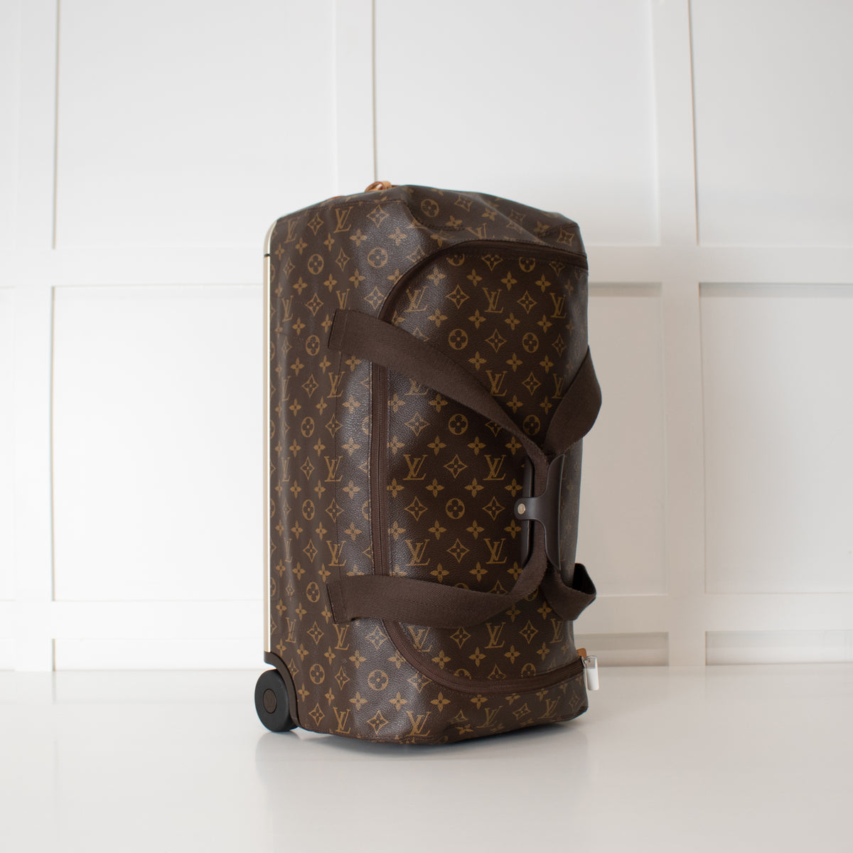 Louis Vuitton Brown Monogram Horizon Soft 55 Trolley Duffle Bag