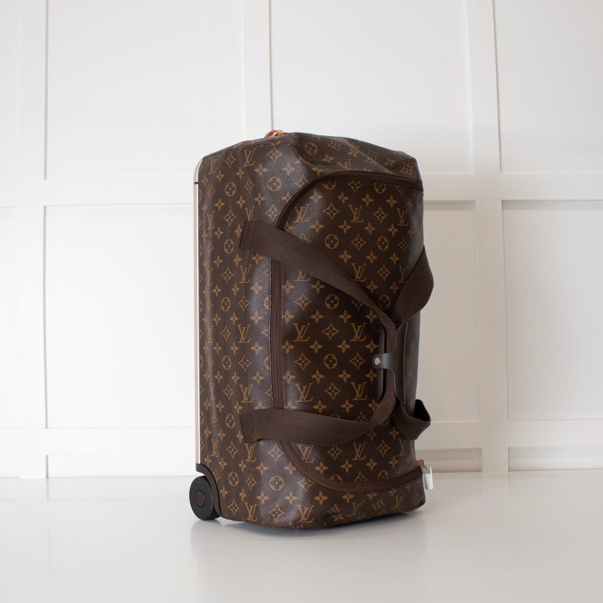 Louis Vuitton Brown Monogram Horizon Soft 55 Trolley Duffle Bag