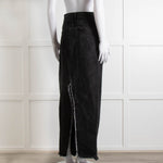 Raey Black Denim Long Pencil Skirt