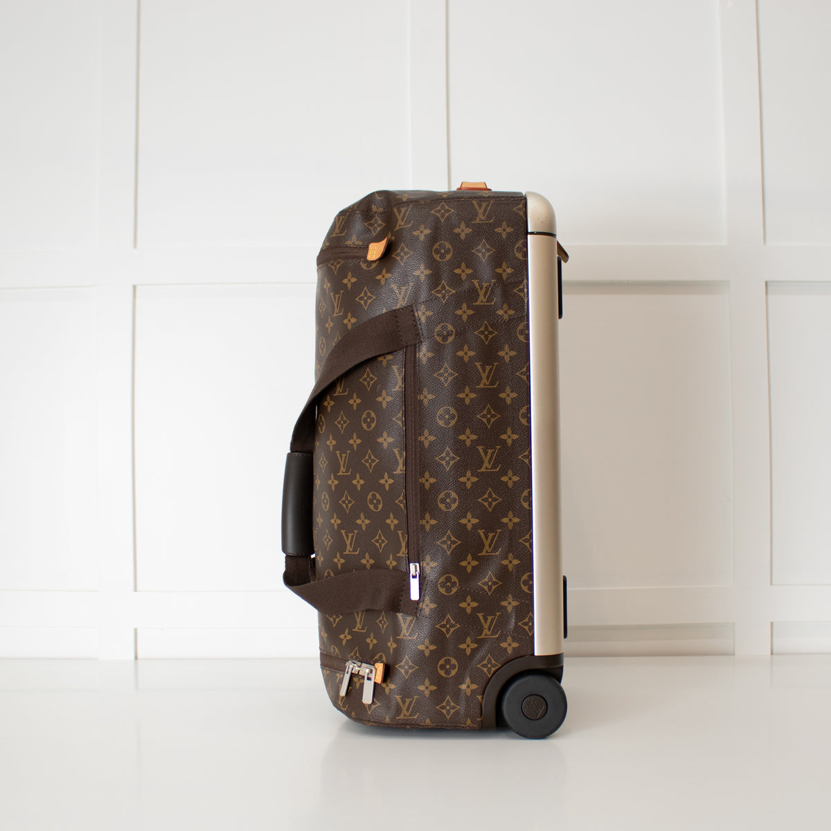 Louis Vuitton Brown Monogram Horizon Soft 55 Trolley Duffle Bag