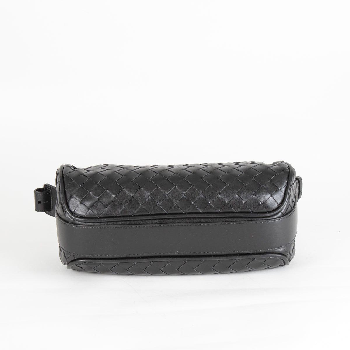 Bottega Veneta Black Intrecciato Woven Crossbody Bag