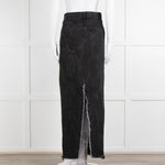 Raey Black Denim Long Pencil Skirt