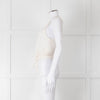 Alice + Olivia White Crochet Knit Tank with Drawstring Waist