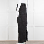 Raey Black Denim Long Pencil Skirt