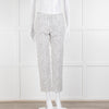 CH Carolina Herrera Cream Black Dot Trousers