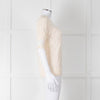 YaYa Woman Cream Lace Yolk Shortsleeve Jumper