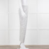 CH Carolina Herrera Cream Black Dot Trousers