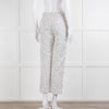 CH Carolina Herrera Cream Black Dot Trousers