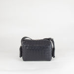 Bottega Veneta Navy Blue Small Loop Messenger Bag