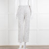 CH Carolina Herrera Cream Black Dot Trousers
