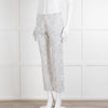 CH Carolina Herrera Cream Black Dot Trousers