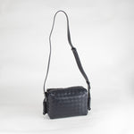 Bottega Veneta Navy Blue Small Loop Messenger Bag