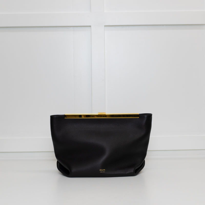 Khaite Black Aimee Clutch Bag