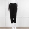 Theory Black Satin Strap Detail Elasticated Waist Trousers