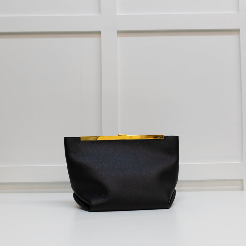 Khaite Black Aimee Clutch Bag