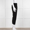 Theory Black Satin Strap Detail Elasticated Waist Trousers
