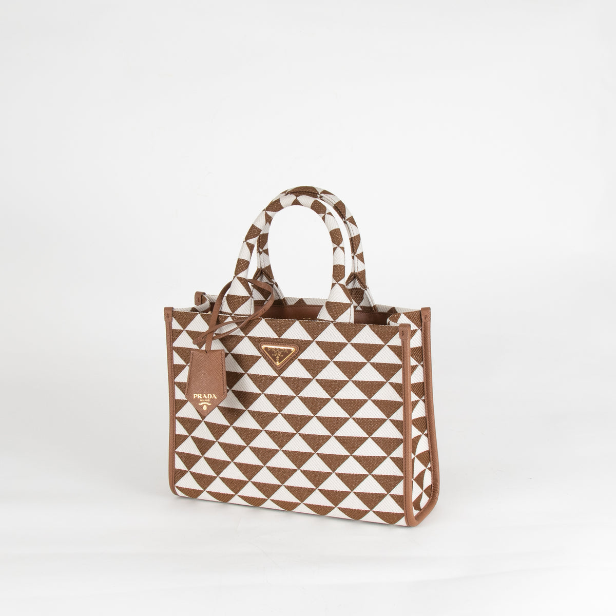 Prada Small Symbole Jacquard Tote