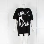 Jimmy Choo Black White Slogan T Shirt