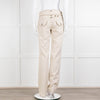 Dolce & Gabbana Beige Gold Button Front  Sailor Trousers
