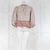 MABE Pale Pink Floral Block Print Linen Jacket