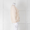 Selected Femme Cream Chevron Knit Alpaca Mix Cardigan