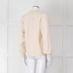 Selected Femme Cream Chevron Knit Alpaca Mix Cardigan