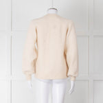 Selected Femme Cream Chevron Knit Alpaca Mix Cardigan