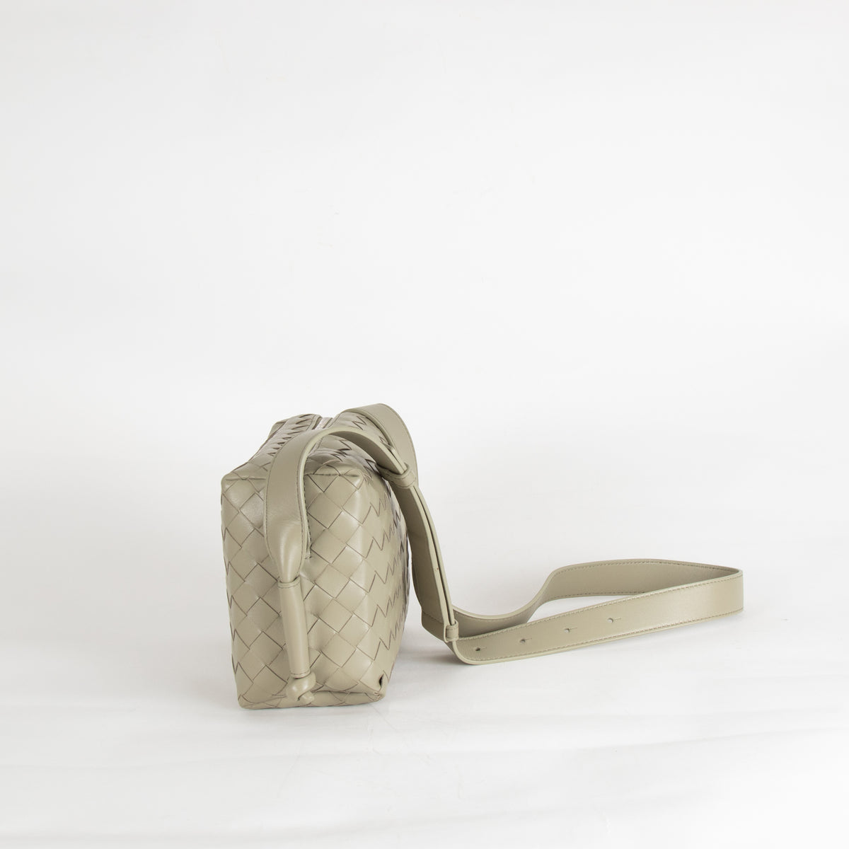 Bottega Veneta Sage Green Small Loop Messenger Bag