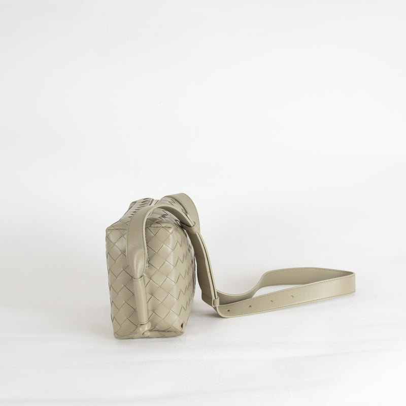 Bottega Veneta Sage Green Small Loop Messenger Bag