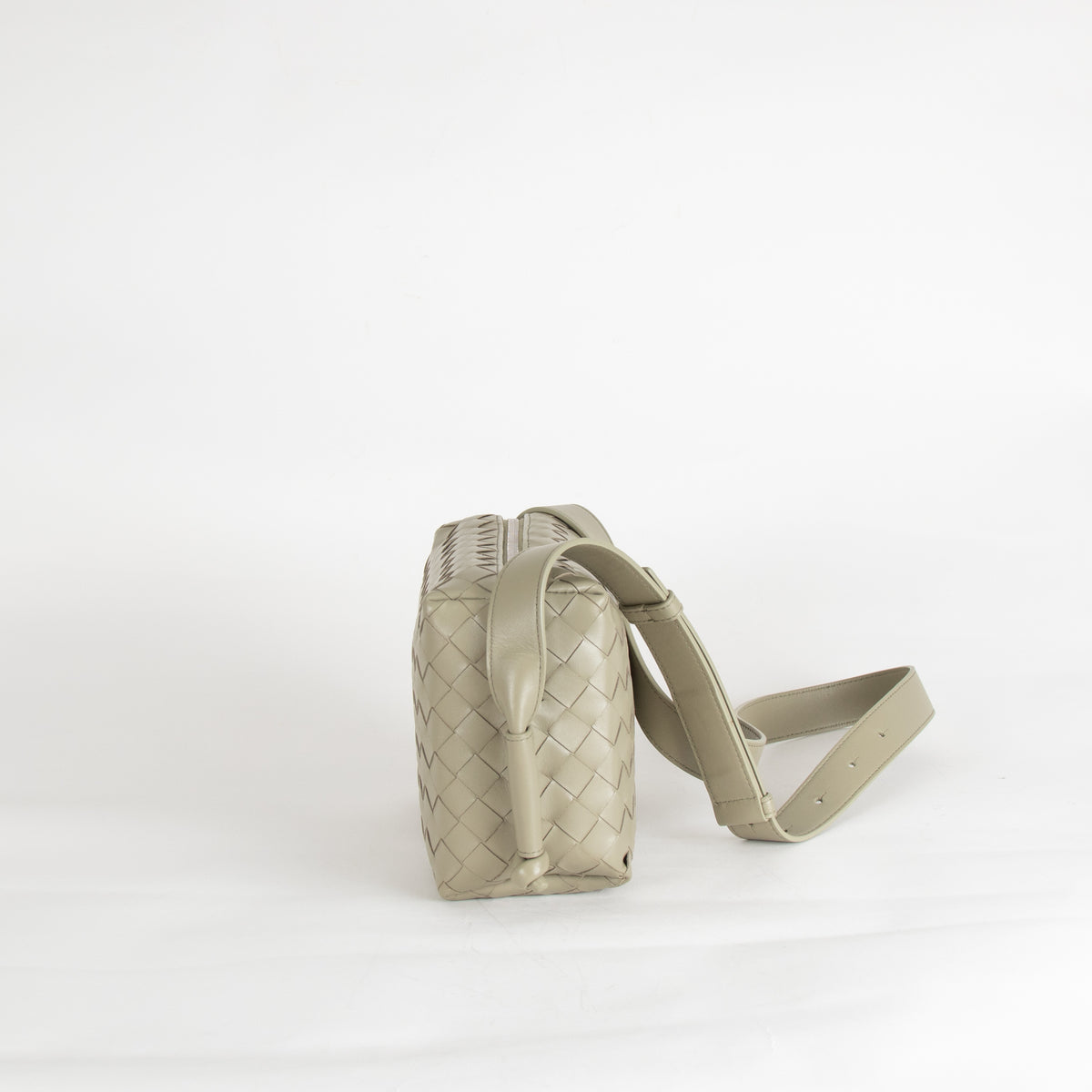 Bottega Veneta Sage Green Small Loop Messenger Bag