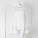 Orlebar Brown White Linen Collared Shirt