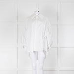 Comme Des Garcons Girl White Cotton Puffed Sleeve Shirt