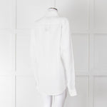 Orlebar Brown White Linen Collared Shirt