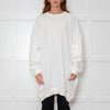 Isabel Marant Tenery Off White Oversized Sweatshirt Dress